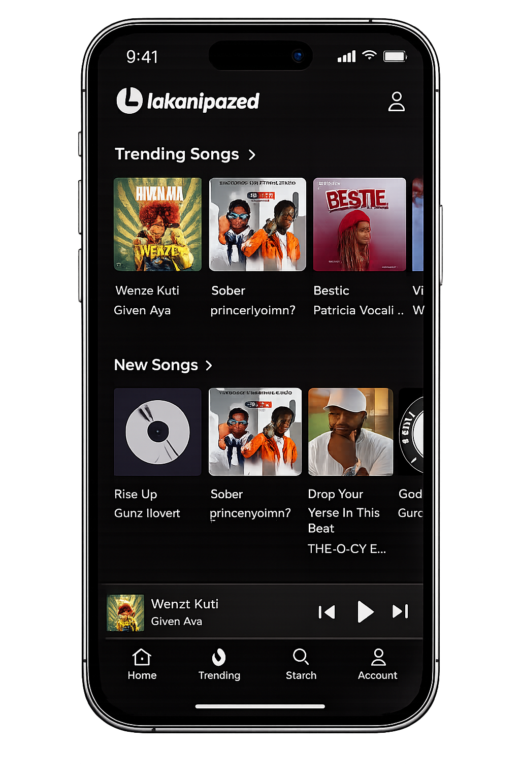 Lakanipazed mobile application preview